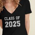 Class Of 2025 Shirt Graduation School Future Graduate Women's Jersey Short Sleeve Deep V-Neck Tshirt