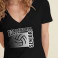 Class Of 2025 Volleyball Senior Class 25 Graduation Women's Jersey Short Sleeve Deep V-Neck Tshirt