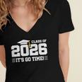Class Of 2026 2026 School Year Class Of 2026 Graduation Women's Jersey Short Sleeve Deep V-Neck Tshirt