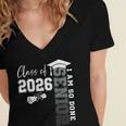 Class Of 2026 Senior 2026 Graduation Decoration Men Senior Women's Jersey Short Sleeve Deep V-Neck Tshirt