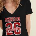 Class Of 2026 Senior 2026 Senior Twenty 26 Graduation Men Women's Jersey Short Sleeve Deep V-Neck Tshirt