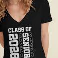 Class Of 2026 Shirt School Senior Year Graduation 2026 Women's Jersey Short Sleeve Deep V-Neck Tshirt