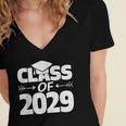 Class Of 2029 Shirt For Elementary Kids Graduation Women's Jersey Short Sleeve Deep V-Neck Tshirt