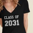 Class Of 2031 Shirt Graduation School Future Graduate Women's Jersey Short Sleeve Deep V-Neck Tshirt