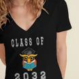 Class Of 2032 Graduation First Day Of SchoolShirt Women's Jersey Short Sleeve Deep V-Neck Tshirt