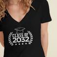 Class Of 2032 Grow With Me Shirt Graduation Kindergarten Women's Jersey Short Sleeve Deep V-Neck Tshirt