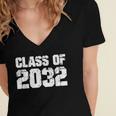 Class Of 2032 High School College Graduation Reunion T-Shirt Women's Jersey Short Sleeve Deep V-Neck Tshirt