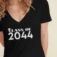 Class Of 2044 Graduate School Graduation Class Women's Jersey Short Sleeve Deep V-Neck Tshirt