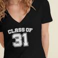 Class Of 31 2031 School Tee Shirt Graduation Class Party Women's Jersey Short Sleeve Deep V-Neck Tshirt