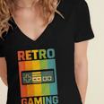 Classic Retro Gaming Nostalgia Women's Jersey Short Sleeve Deep V-Neck Tshirt Classic Retro Gaming Nostalgia Women's Jersey Short Sleeve Deep V-Neck Tshirt