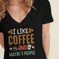 Coffee & Introvert Humor Tee Quote Cute Font Women's Jersey Short Sleeve Deep V-Neck Tshirt Coffee & Introvert Humor Tee Quote Cute Font Women's Jersey Short Sleeve Deep V-Neck Tshirt
