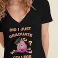 College Graduation 2018 Shirt Graduate For Her Women's Jersey Short Sleeve Deep V-Neck Tshirt