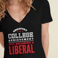 College Graduation For Conservatives Women's Jersey Short Sleeve Deep V-Neck Tshirt
