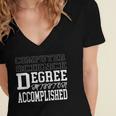 Computer Science Degree For College Graduation T-Shirt Women's Jersey Short Sleeve Deep V-Neck Tshirt