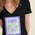 Cool Fun Cute Proud Introvert Cat Character For Men Women Women's Jersey Short Sleeve Deep V-Neck Tshirt Cool Fun Cute Proud Introvert Cat Character For Men Women Women's Jersey Short Sleeve Deep V-Neck Tshirt