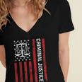Criminal Justice Major College Student Graduate Graduation Women's Jersey Short Sleeve Deep V-Neck Tshirt