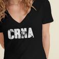 CRNA Nurse Graduation Nurse Anesthetist Shirt Women's Jersey Short Sleeve Deep V-Neck Tshirt