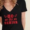 Cross Country Senior Night Senior 2025 Graduation Party 5 Women's Jersey Short Sleeve Deep V-Neck Tshirt
