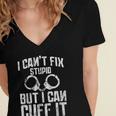 I Cuff Stupid Police OfficerShirt Academy Graduation Women's Jersey Short Sleeve Deep V-Neck Tshirt