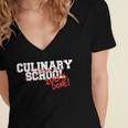 Culinary School Graduation Class Of 2018 Women's Jersey Short Sleeve Deep V-Neck Tshirt