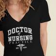 Cute DNP Nurse Live Loves Heal Graduation Appreciation Women's Jersey Short Sleeve Deep V-Neck Tshirt