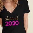 Cute Graduation Shirt Class Of 2020 Shirt Women's Jersey Short Sleeve Deep V-Neck Tshirt