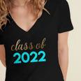 Cute Graduation Shirt Class Of 2022 Shirt Women's Jersey Short Sleeve Deep V-Neck Tshirt