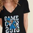 Dabbing Graduation Class Of 2018Shirt Unicorn Dab Women's Jersey Short Sleeve Deep V-Neck Tshirt