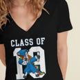 Dabbing Graduation Class Of 2019 Unicorn Shirt Women's Jersey Short Sleeve Deep V-Neck Tshirt