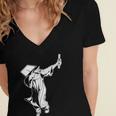 Dabbing Graduation Class Of 2025 Men Graduation Women's Jersey Short Sleeve Deep V-Neck Tshirt