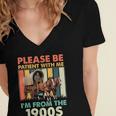 Dad Fathers Day Please Be Patient I'm From The 1900s Women's Jersey Short Sleeve Deep V-Neck Tshirt