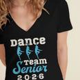 Dance Team Senior 2026 Senior Night Graduation Grad Women's Jersey Short Sleeve Deep V-Neck Tshirt