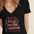 DEng Doctor Of Engineering Doctorate Graduation Women's Jersey Short Sleeve Deep V-Neck Tshirt