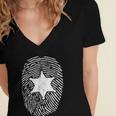 Deputy Sheriff DNA Sheriff Graduation 6 Star Badge Women's Jersey Short Sleeve Deep V-Neck Tshirt