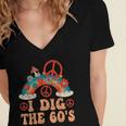 I Dig The 60s Aesthetic Nostalgia 1960's Retro 60s Party Women's Jersey Short Sleeve Deep V-Neck Tshirt I Dig The 60s Aesthetic Nostalgia 1960's Retro 60s Party Women's Jersey Short Sleeve Deep V-Neck Tshirt