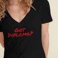 Got Diploma Graduation 2018 Women's Jersey Short Sleeve Deep V-Neck Tshirt