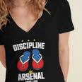 Discipline Arsenal Pinoy Nostalgia Filipino Tsinelas Women's Jersey Short Sleeve Deep V-Neck Tshirt Discipline Arsenal Pinoy Nostalgia Filipino Tsinelas Women's Jersey Short Sleeve Deep V-Neck Tshirt