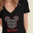 Disney Graduation Rad Grad Women's Jersey Short Sleeve Deep V-Neck Tshirt
