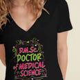 DMSc Doctor Of Medical Science Doctorate Graduation Women's Jersey Short Sleeve Deep V-Neck Tshirt