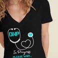 DNP Doctor Of Nursing Practice Nursing Graduation 2021 Women's Jersey Short Sleeve Deep V-Neck Tshirt