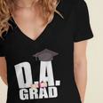 Doctor Of Arts Doctorate Graduation Son Daughter Shirt Women's Jersey Short Sleeve Deep V-Neck Tshirt