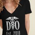 Doctor Graduation Shirt Tshirt Tee For Medical Students DO Women's Jersey Short Sleeve Deep V-Neck Tshirt