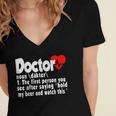 Doctor For Medical Med Student Graduation Women's Jersey Short Sleeve Deep V-Neck Tshirt