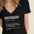 Dog Definition Introvert Dog Lover Dogtrovert Women's Jersey Short Sleeve Deep V-Neck Tshirt Dog Definition Introvert Dog Lover Dogtrovert Women's Jersey Short Sleeve Deep V-Neck Tshirt