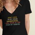 Don't Come To My House Unannounced Introvert Introverted Women's Jersey Short Sleeve Deep V-Neck Tshirt Don't Come To My House Unannounced Introvert Introverted Women's Jersey Short Sleeve Deep V-Neck Tshirt