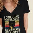 I Don't Like Morning People Introvert Introverted Antisocial Women's Jersey Short Sleeve Deep V-Neck Tshirt I Don't Like Morning People Introvert Introverted Antisocial Women's Jersey Short Sleeve Deep V-Neck Tshirt