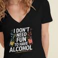 I Don't Need Fun To Have Alcohol Introvert Party Drink Women's Jersey Short Sleeve Deep V-Neck Tshirt