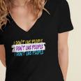 I Don't Like People Sarcastic Humanity Hater Introvert Women's Jersey Short Sleeve Deep V-Neck Tshirt I Don't Like People Sarcastic Humanity Hater Introvert Women's Jersey Short Sleeve Deep V-Neck Tshirt