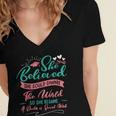 DSW Graduation So She Became A Doctor Of Social Work Women's Jersey Short Sleeve Deep V-Neck Tshirt