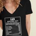 EdD Doctor Of Education Nutrition Doctorate Graduation Women's Jersey Short Sleeve Deep V-Neck Tshirt